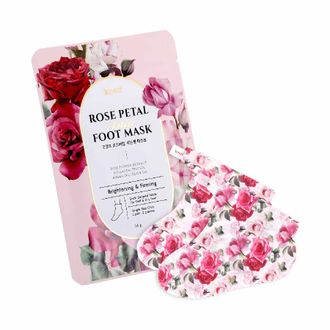 Маски-носочки для ног Koelf Rose Petal Satin Foot Mask