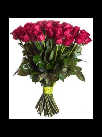 БУКЕТ "КРАСИВЫЙ КОМПЛИМЕНТ" ИЗ 25 ГОЛЛАНДСКИХ РОЗ 100 СМ
