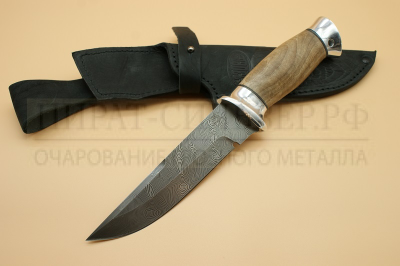 Нож "Н8"  черный дамаск  ЗЗОСС  Златоуст