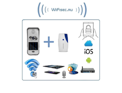 Вызывная панель видеодомофона WiFi/LAN с сенсорной кодовой клавиатурой и дополнительным беспроводным звонком, с DVR, HD (до -20) (idoorphone)