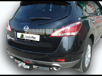 Фаркоп с нержавеющей пластиной Лидер-Плюс для Nissan Murano 2010-2016