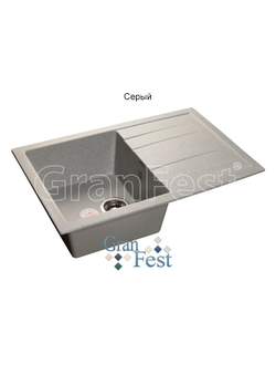 Мойка из искусственного камня GranFest QUADRO GF-Q780L с сифоном в комплекте