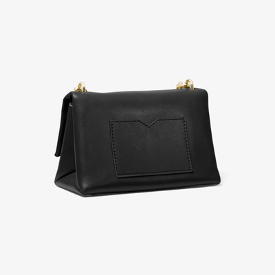 Сумка Майкл Корс CECE с серебренным ремешком черная