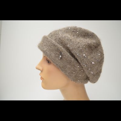 Берет с отворотом Vizio 1731 BRO ореховый