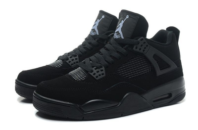 Nike Air Jordan 4 Retro (Черные полностью)