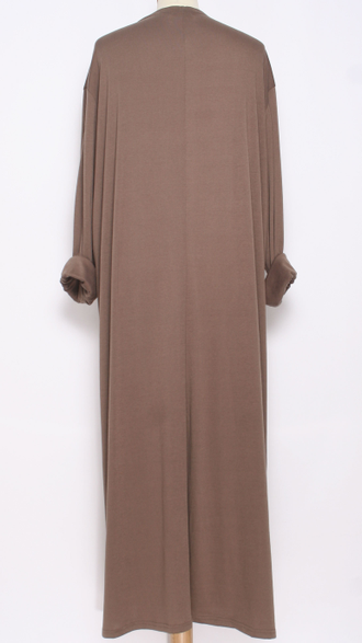 ПЛАТЬЕ БОХО "КАРМАН" какао