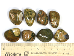 Риолит галтовка в ассортименте, Перу (20-25 мм, 8-10 г) №21441