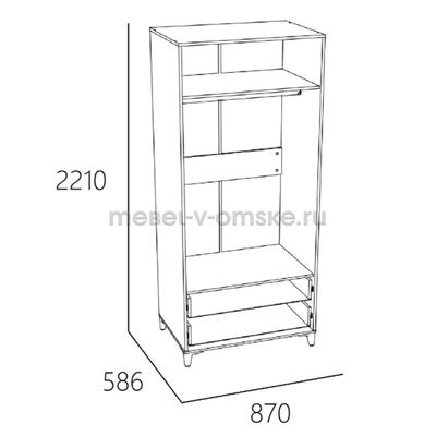 Шкаф для одежды Морти - 041.10