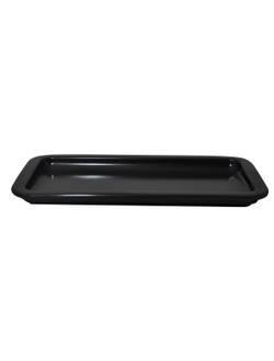 Гастроёмкость/крышка фарфоровая 1/3-25, цвет чёрный