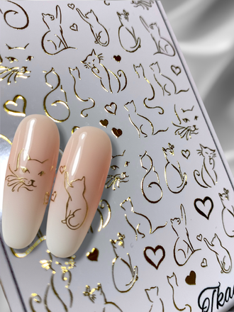 Слайдер-дизайн MilliArt Nails Металл MTL-284