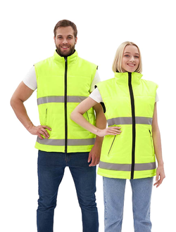 Жилет утепленный "Nordwig-Rapid" ЛИМОННЫЙ с СОП