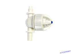 Антикапля миниклапан выход 6мм нар., вход шип, разборный - резьба (серый)