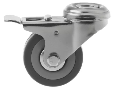 SChgb 25 - Аппаратное колесо 50 мм (под болт, поворотн., тормоз, подш. скольж.), 1000081