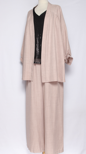 КОСТЮМ БРЮЧНЫЙ "ДВОЙКА ЖАКЕТ" бежевый р.48,50,52