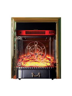 Электрокамин MAJESTIC GLS Brass