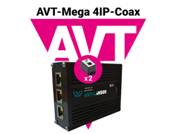 AVT-Mega 4IP-Coax Удлинитель 4-х IP видео по одному коаксиальному кабелю до 400 метров.