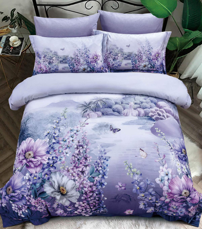 Постельное белье мако-сатин евро 200x220x1 250x270x1 50x70x4 TIS07-802