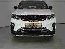 Защита передняя нижняя 42,4 мм ТСС для Geely Coolray 2020-2024
