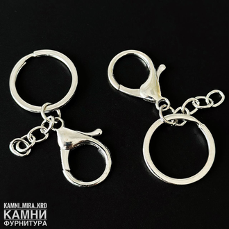 Основа для брелока замок с кольцом в ассортименте, цена за штуку