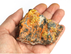 Аурипигмент, Реальгар, коллекционный образец (70*60*40 мм, 198 г) №6416