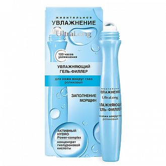 ГЕЛЬ-ФИЛЛЕР для кожи вокруг глаз роликовый 12мл Увлажняющий  ВИТЕКС УВЛАЖНЕНИЕ Ultra Long