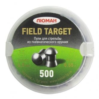 Пули пневматические Люман &quot;Field Target&quot; 4.5 мм 0.55 гр. (500 шт.)