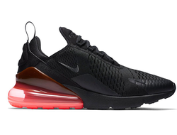 Nike Air Max 270 черные с красной пяткой