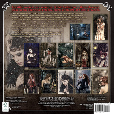 The Gothic Art of Victoria Frances Official Календарь 2016