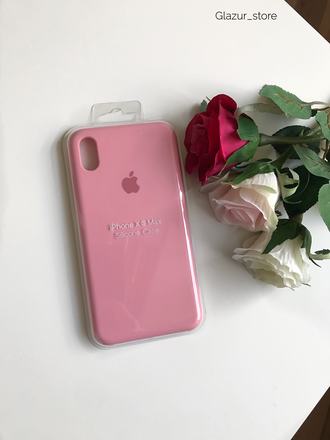 Чехол - накладка силиконовый Apple Silicone Case для iPhone Xs Max розовый