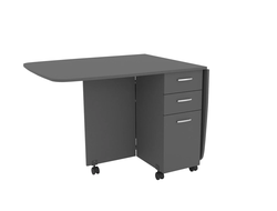 Стол-книжка с ящиками 1-6702 Графит