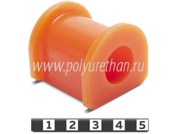 Втулка стабилизатора задней подвески Полиуретан 55-01-301 (PU54/M72/оранжевый) (10701210040)
