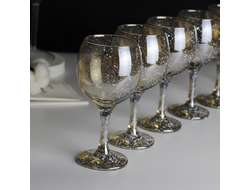 Бокал для вина  "графит-снег" 270 мл