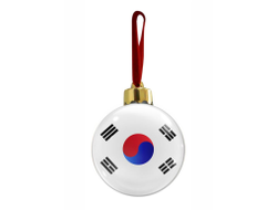 Новогодний ёлочный шар Южная Корея