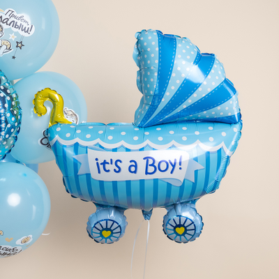 Воздушный шар Коляска Это мальчик
