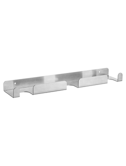 Держатель для лопат для пиццы/щеток для печи настенный 41,5*8 см. нерж.