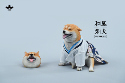 Сиба-ину в кимоно - Коллекционная ФИГУРКА 1/6 scale Shiba Inu (JXK207A) - JXK