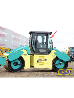 Стекло лобовое правое на Ammann ARX 90, Ammann ARX 90K, Ammann ARP 95, Ammann ARX 110, Ammann ARX 11