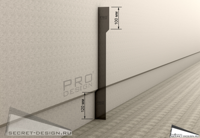 Шаблон для скрытого плинтуса Pro Design