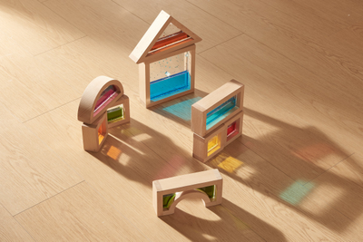 Деревянные сенсорные блоки с жидкостью (18 штук)