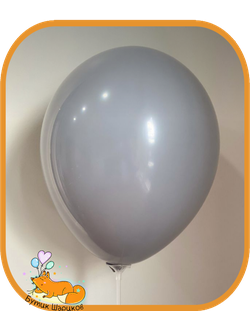 Шарики под потолок с гелием серого цвета