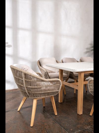 Кресло обеденное из тика Talara