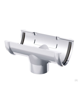 Воронка жёлоба, пластиковая БЕЛАЯ