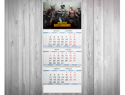 Календарь квартальный PlayerUnknown’s Battlegrounds, PUBG, ПУБГ №19