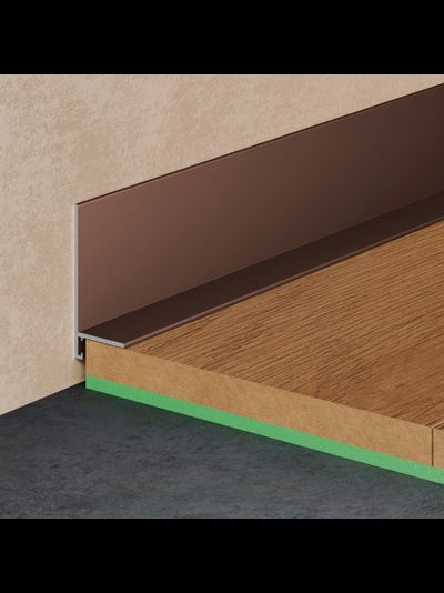 Щелевой плинтус Pro Design Mini L 601 Анодированный коньяк