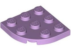 Plate, Round Corner 3 x 3, Lavender (30357 / 6325970)