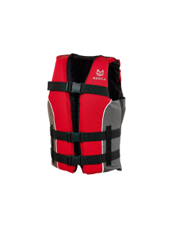 Страховочный жилет Mesica Marine GDR100RdGyL ISO 12402-5 50Н 60-70кг красный/серый