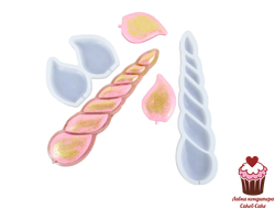 Форма для леденцов Единорог (рог и уши)