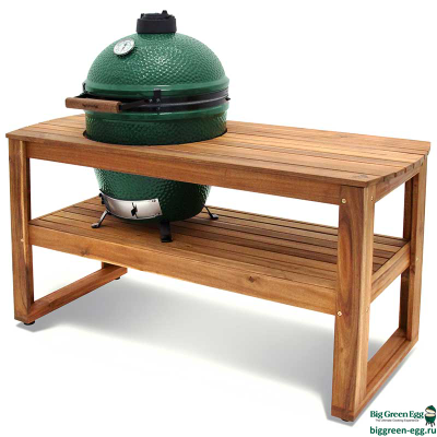 Стол Big Green Egg Эвкалипт оригинал для гриля L, 150х70х85, 127624