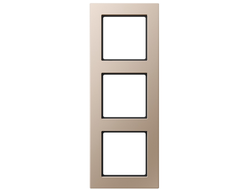 Jung AC583CH рамка 3 пост, цвет шампань