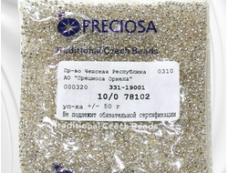 Серебряный круглый бисер